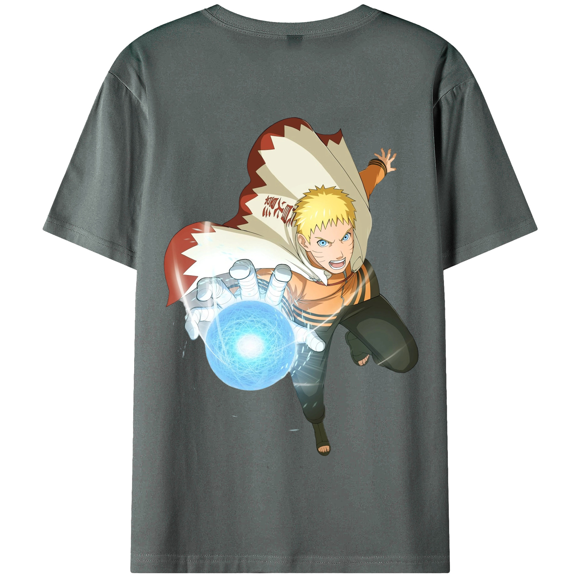 （画像用） NARUTO -ナルト- うずまき ナルト Uzumaki Naruto 綿100％半袖Tシャツ（背面プリント）